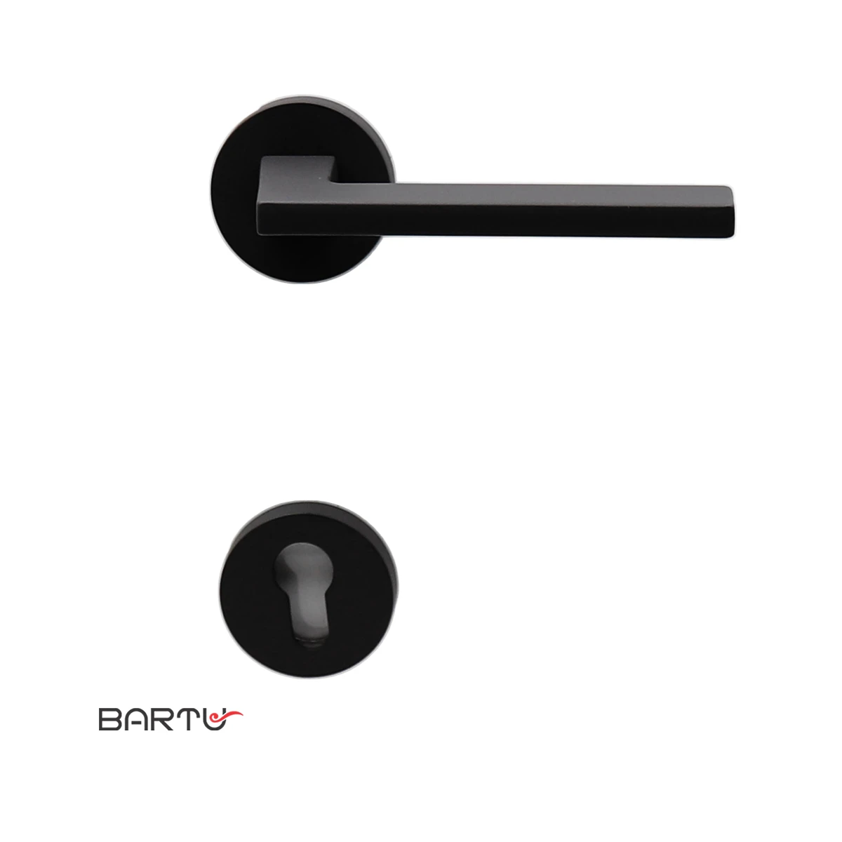 fuma-f21-rosette-door-handle دستگیره رزت مدل F21 رنگ مشکی